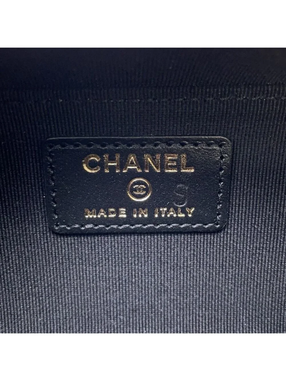 Chanel Chain Shoulder Bag Boy Mini Caviar Leather Black